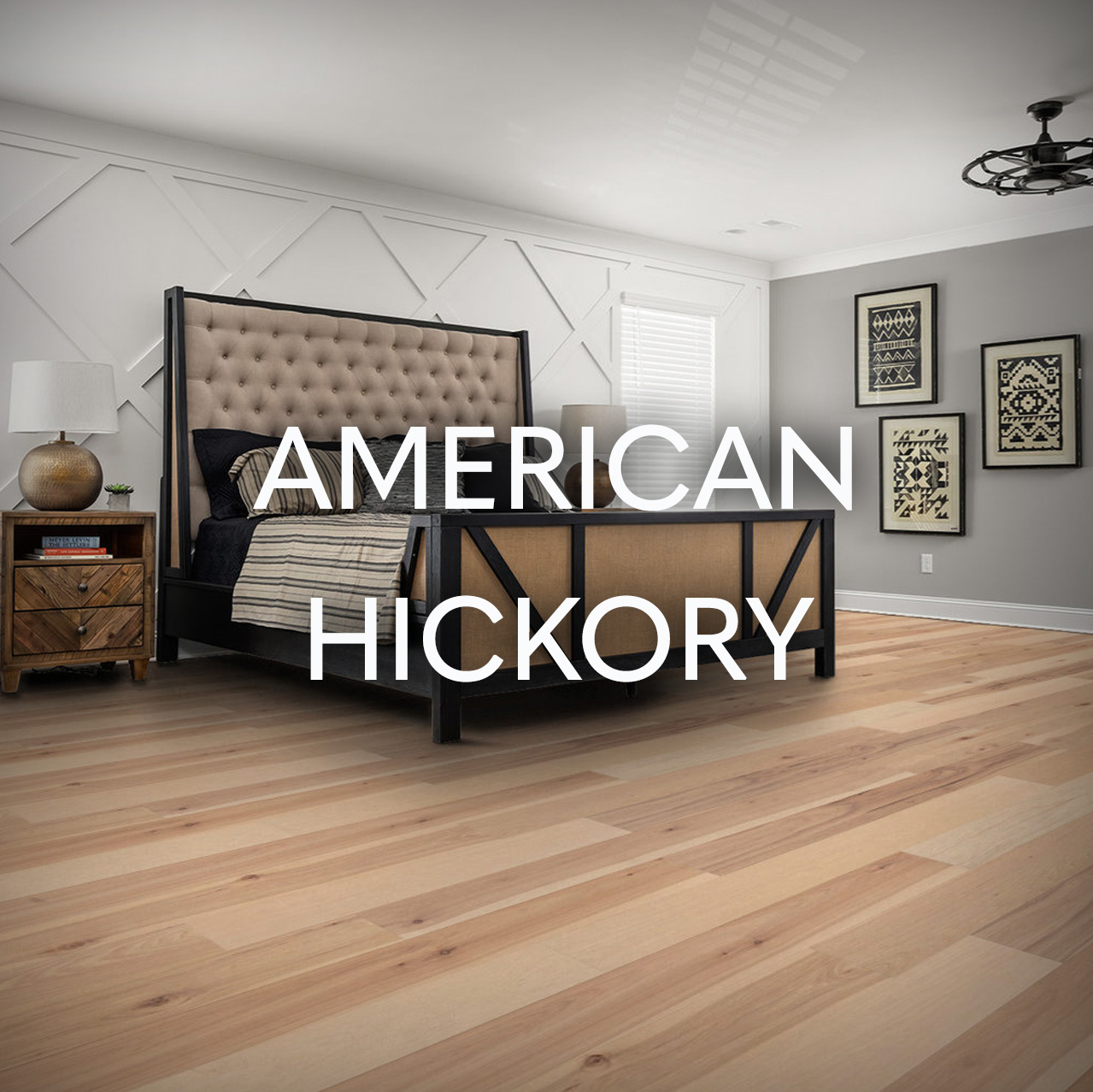 Solid American Hickory Wood Floors